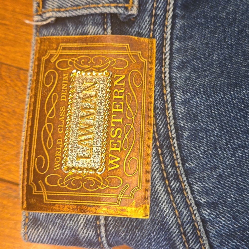 Vintage Lawman Embellished High Rise Jeans Size 7 26" - Picture 4 of 13